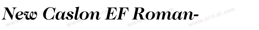 New Caslon EF Roman字体转换